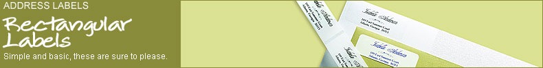 Address Labels - Rectangular Labels