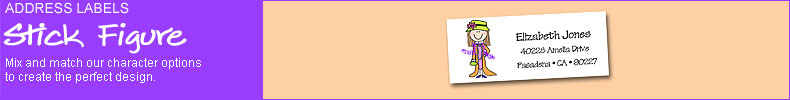 Address Labels - Stick Figure