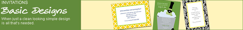 Invitations - Basic Designs