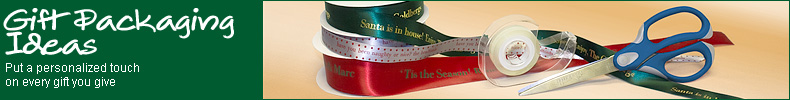 Personalized Gift Wrap, Ribbons and More