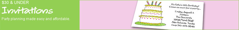 Under $30 - Invitations & Announcements