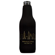 New York City Skyline Bottle Koozie