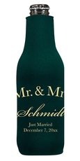 Mr  & Mrs Arched Bottle Huggers