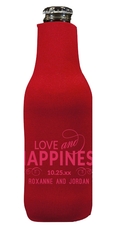 Love and Happiness Scroll Bottle Huggers