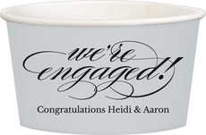 Script We're Engaged Treat Cups