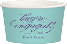 Script They're Engaged Treat Cups