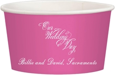 Elegant Our Wedding Day Treat Cups