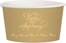 Elegant Happy Anniversary Treat Cups