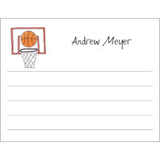 Basketball Star Flat Note Cards