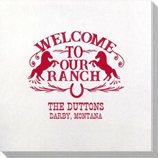 Welcome To Our Ranch Bamboo Luxe Napkins