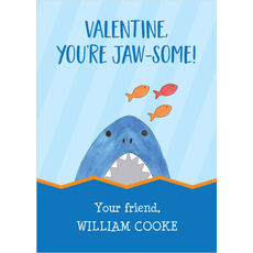 Shark Valentine Exchange Cards