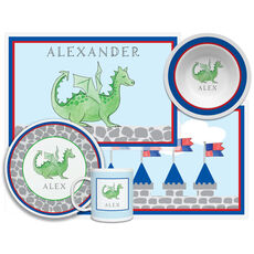 Knights and Dragons 4-Piece Dinnerware Set