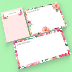 Island Floral Monarch Note Card Collection