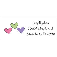 Hearts are Wild Return Address Labels
