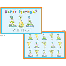 Party Hats Laminated Placemat