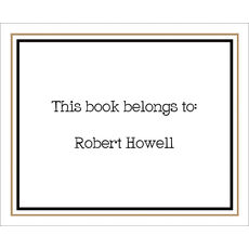 Brown Framed Border Stickers