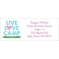 Live Love Camp Return Address Labels