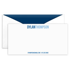 Two Tone Modern Flat Monarch Cards
