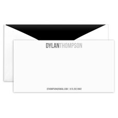 Two Tone Modern Flat Monarch Cards