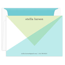 Chic Abstract Flat Note Cards