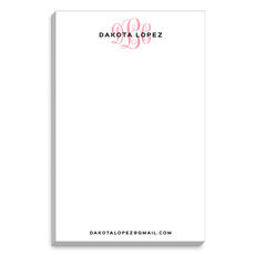 Pop of Color Monogram Notepads