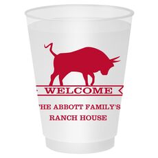 Ranch Welcome Banner Shatterproof Cups