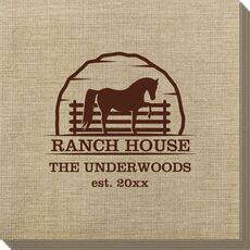 Horse Ranch House Bamboo Luxe Napkins
