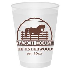 Horse Ranch House Shatterproof Cups