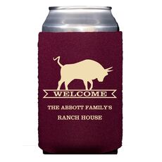 Ranch Welcome Banner Collapsible Koozies