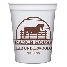 Horse Ranch House Stadium Cups