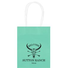 Longhorn Skull with Arrows Mini Twisted Handled Bags