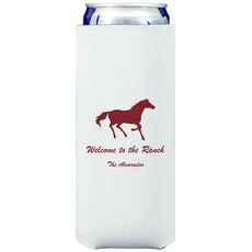 Galloping Horse Collapsible Slim Koozies