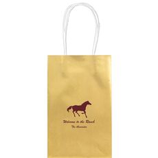 Galloping Horse Medium Twisted Handled Bags