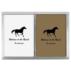 Galloping Horse Double Deck Playing Cards