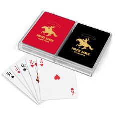 Lasso Cowboy Double Deck Playing Cards