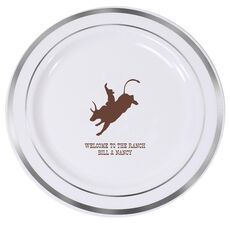 Bull Rider Premium Banded Plastic Plates