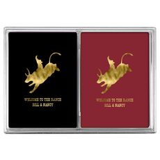 Bull Rider Double Deck Playing Cards
