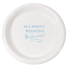 Weekend Wedgewood Plastic Plates