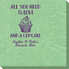 All You Need Is Love and a Cupcake Bali Napkins