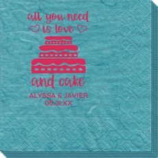 All You Need Is Love and Cake Bali Napkins