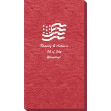 American Flag Bali Luxe Guest Towels