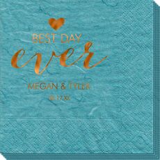 Best Day Ever with Heart Bali Napkins