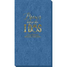 Brews Before The I Dos with Rings Bali Guest Towels