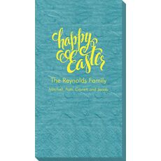 Calligraphy Happy Easter Bali Guest Towels