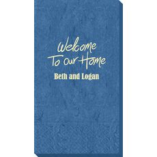 Fun Welcome to our Home Bali Guest Towels
