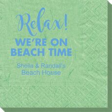 Relax We're on Beach Time Bali Napkins