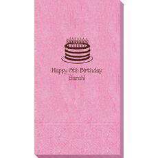Sophisticated Birthday Cake Bali Guest Towels