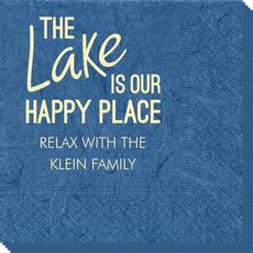 The Lake is Our Happy Place Bali Napkins