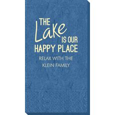 The Lake is Our Happy Place Bali Guest Towels