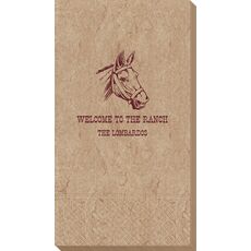 Outlined Horse Bali Guest Towels